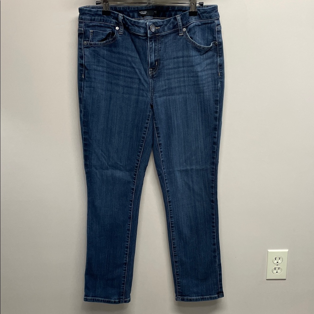 Simply Vera Vera Wang Capri Denim Jeans 8